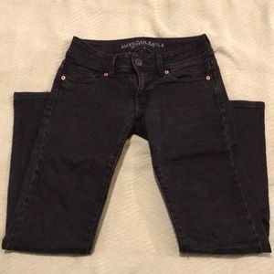 Black American Eagle Boot-Cut Jeans